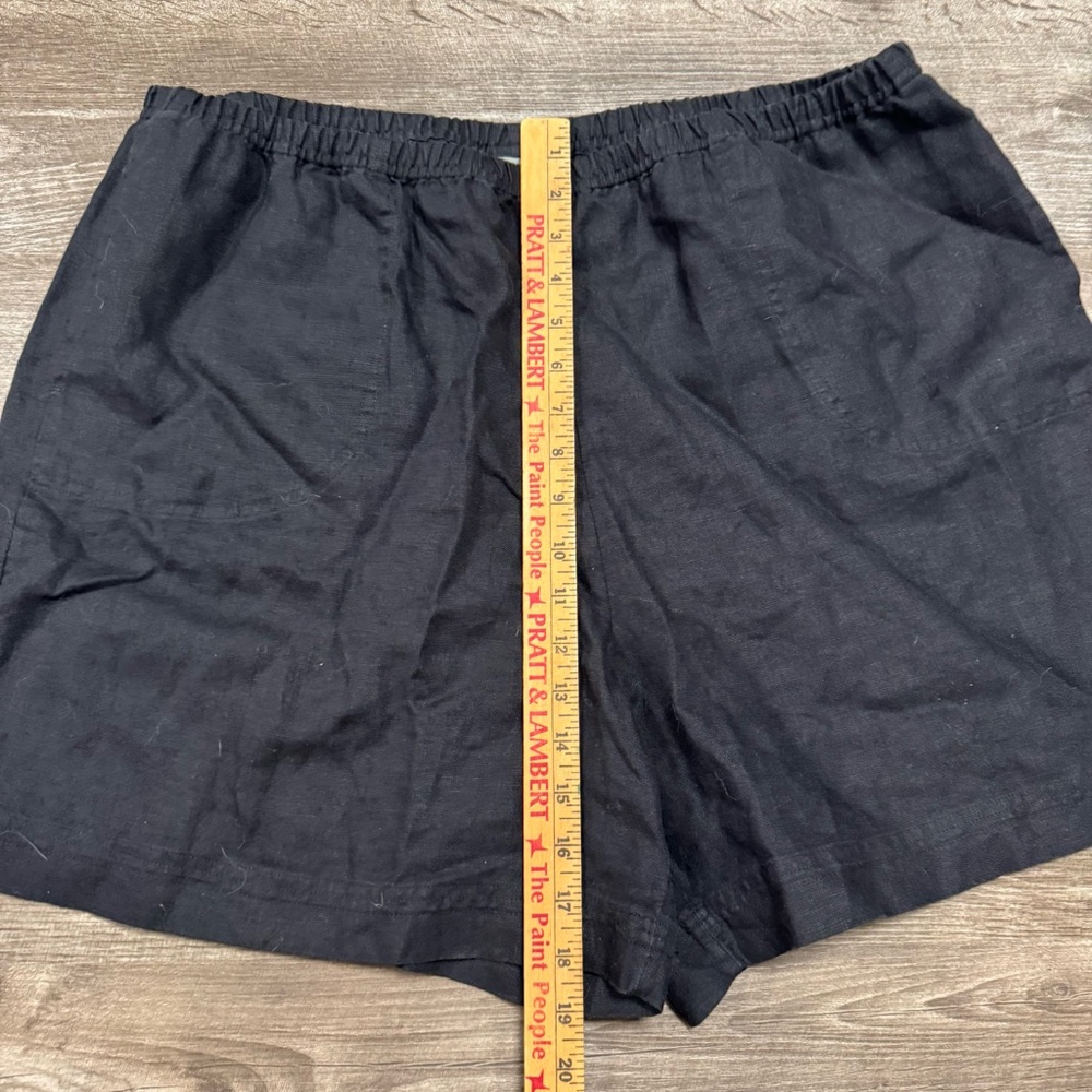 J Jill 100% Linen Black Shorts Size XL - Picture 4 of 8